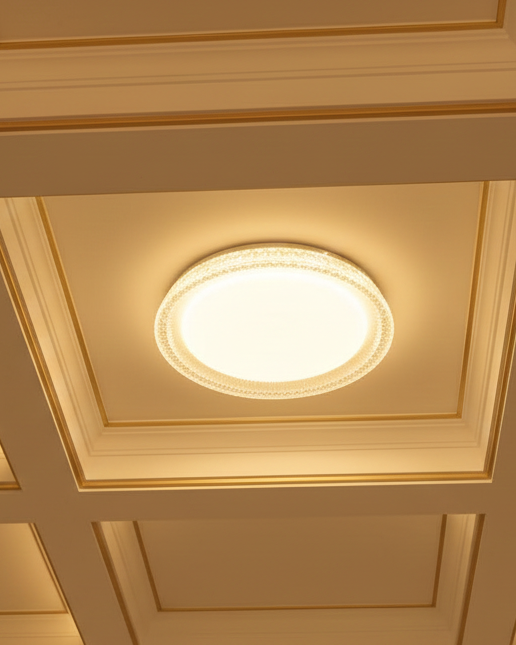 Đèn úp trần mạ vàng hiện đại SNT5858 - Ảnh 2