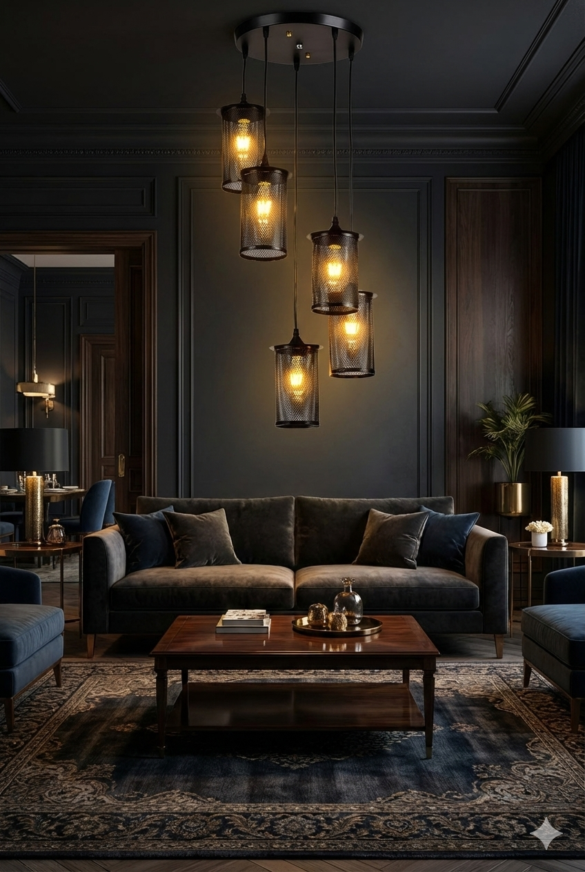 Đèn Thả Ngũ Trụ Đa Tầng Hiện Đại SNT5803