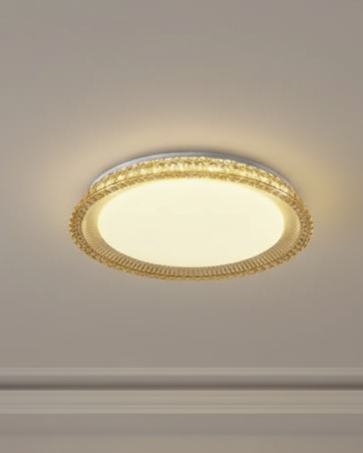 Đèn úp trần mạ vàng hiện đại SNT5858