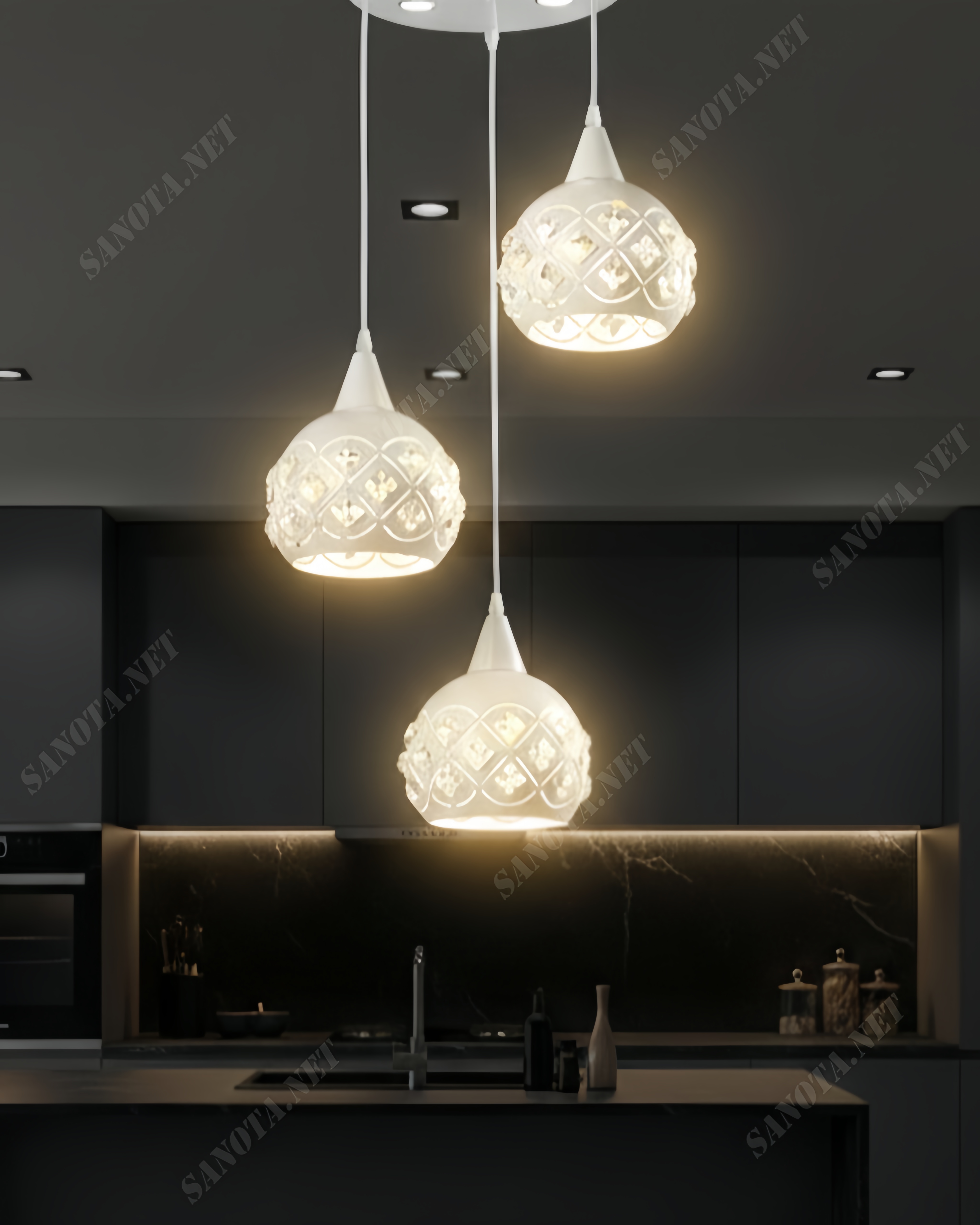 Đèn thả chao dáng ngắn SNT5850 - Ảnh 3