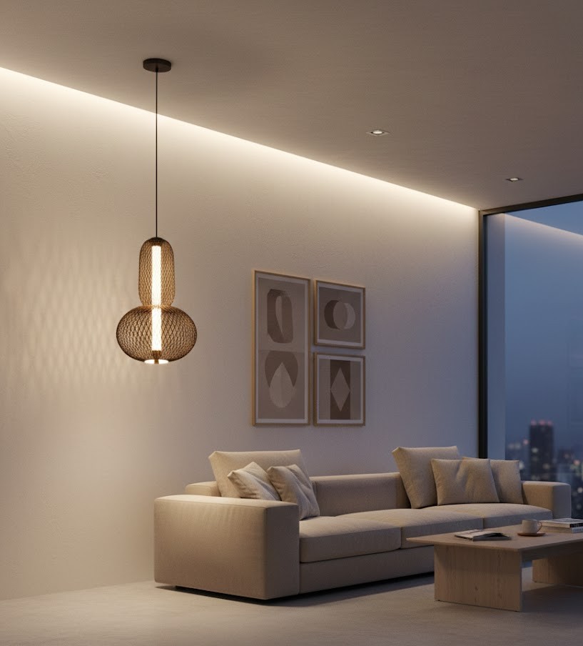 Đèn Thả Lưới Hai Tầng Hiện Đại SNT5100