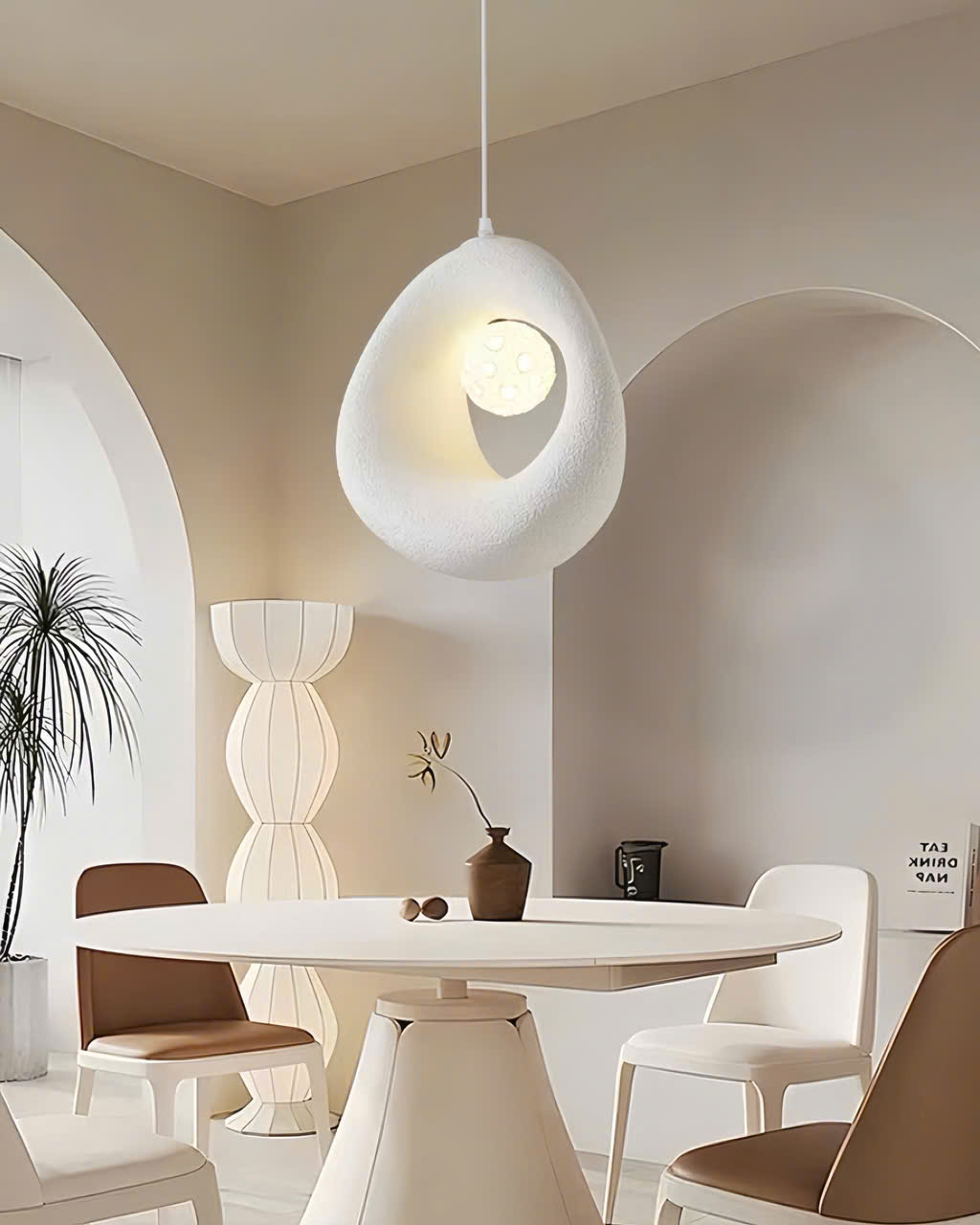 Đèn thả hình chiếc nhẫn đơn giản SNT6168