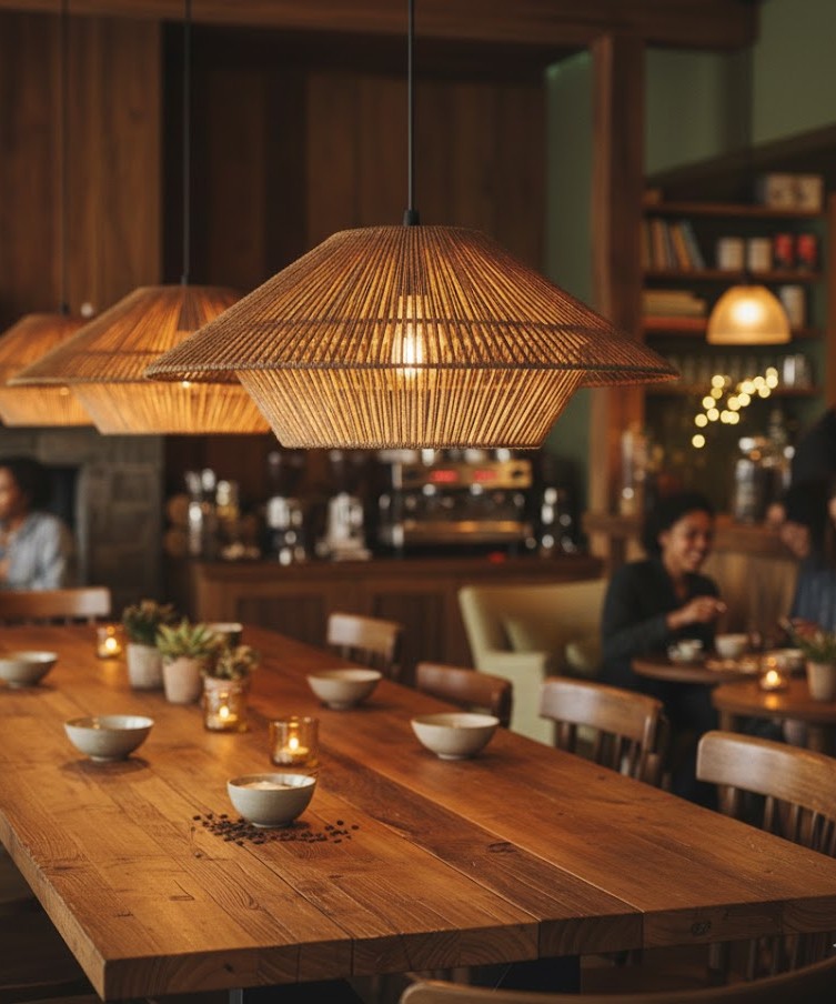 Đèn thả dây thừng phong cách vintage SNT6173