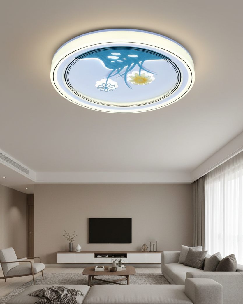 Đèn ốp trần led hình hoa cúc SNT6228 với thiết kế hình tròn Ø 500 và phong cách tối giản nhưng không kém phần nổi bật. Điểm nhấn chính là họa tiết...