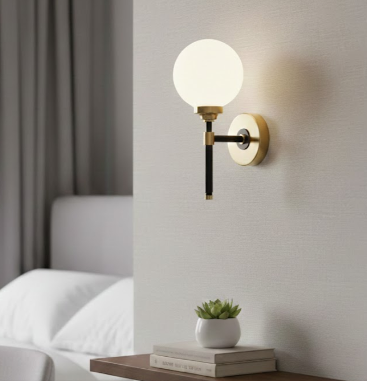 Đèn Tường Đầu Giường Quả Cầu Hiện Đại SNT6258