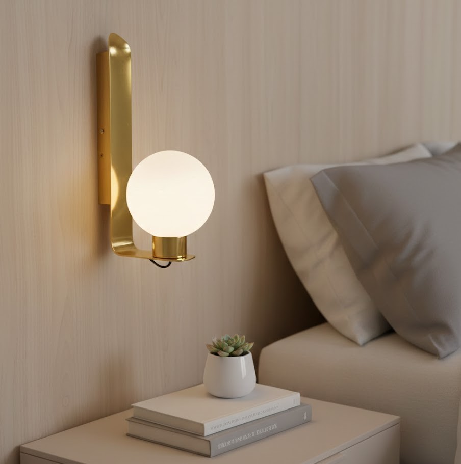 Đèn Tường Mạ Vàng Hình Quả Cầu SNT6260