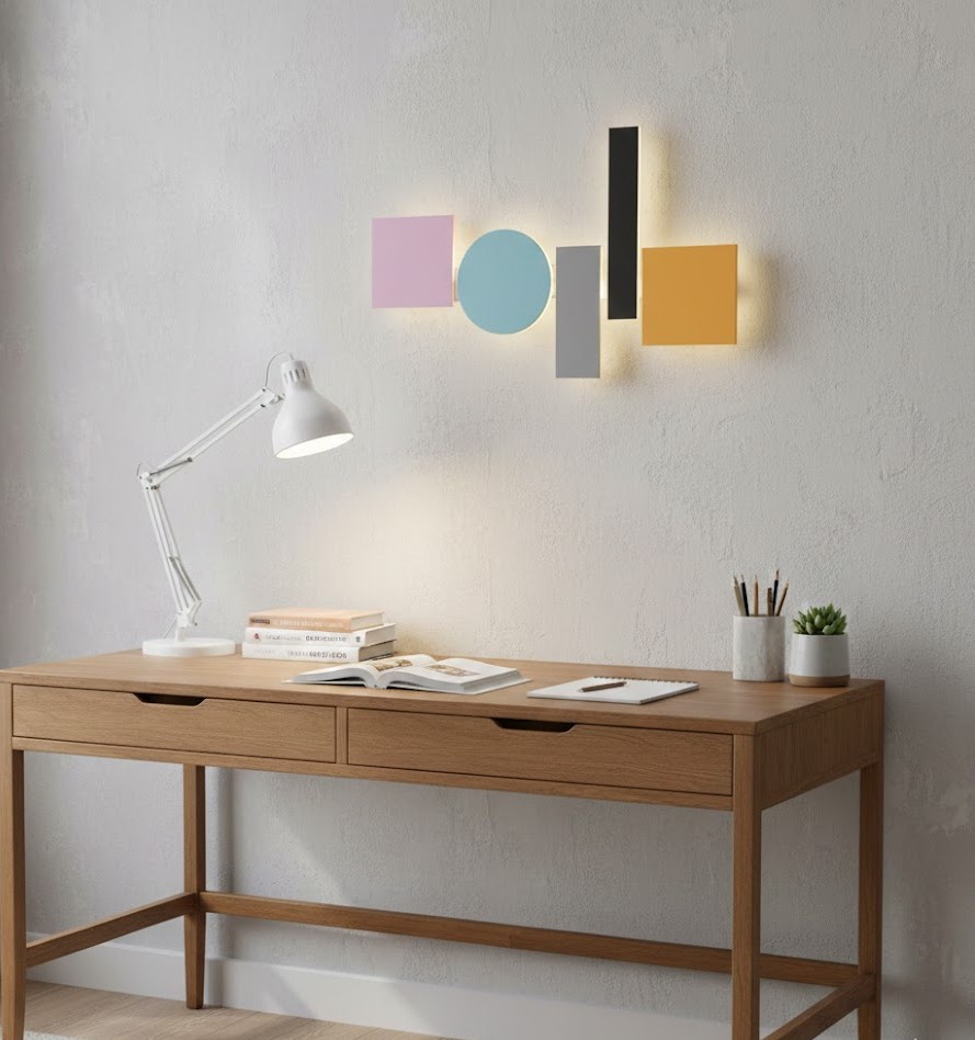 Đèn tường trừu tượng nhiều màu sắc SNT6273