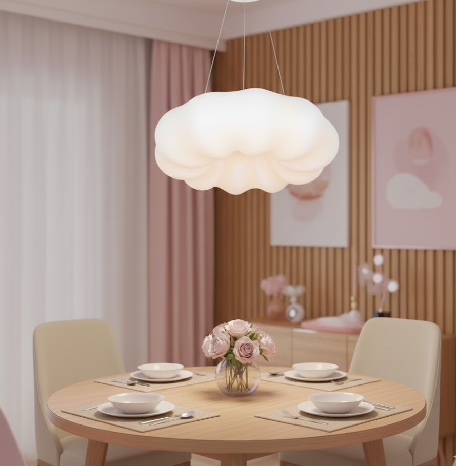 Đèn thả hình tròn bồng bềnh cao cấp SNT6282