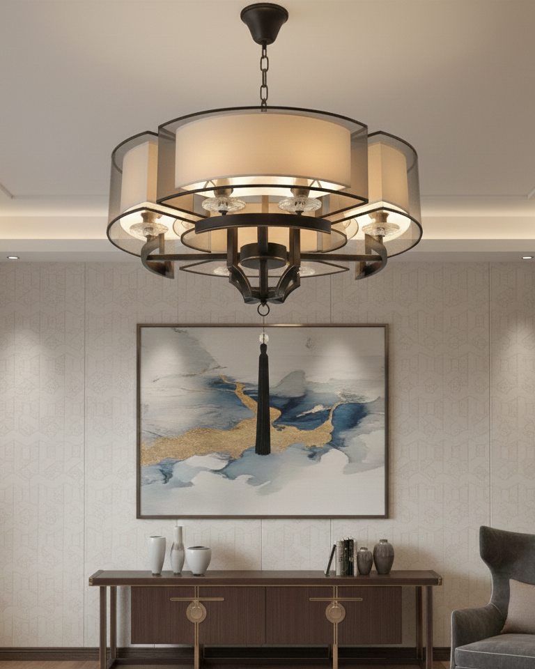 Đèn chùm ánh hoa nguyệt minh SNT6298 được thiết kế theo phong cách hiện đại pha nét Á Đông. Tạo nên vẻ đẹp hài hòa và sang trọng.....